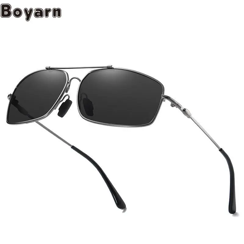 

Foreign Trade New Men's And Women's Polarized Sunglasses Cross Border Memory Metal Color Changing Glasses Night Vision Goggles