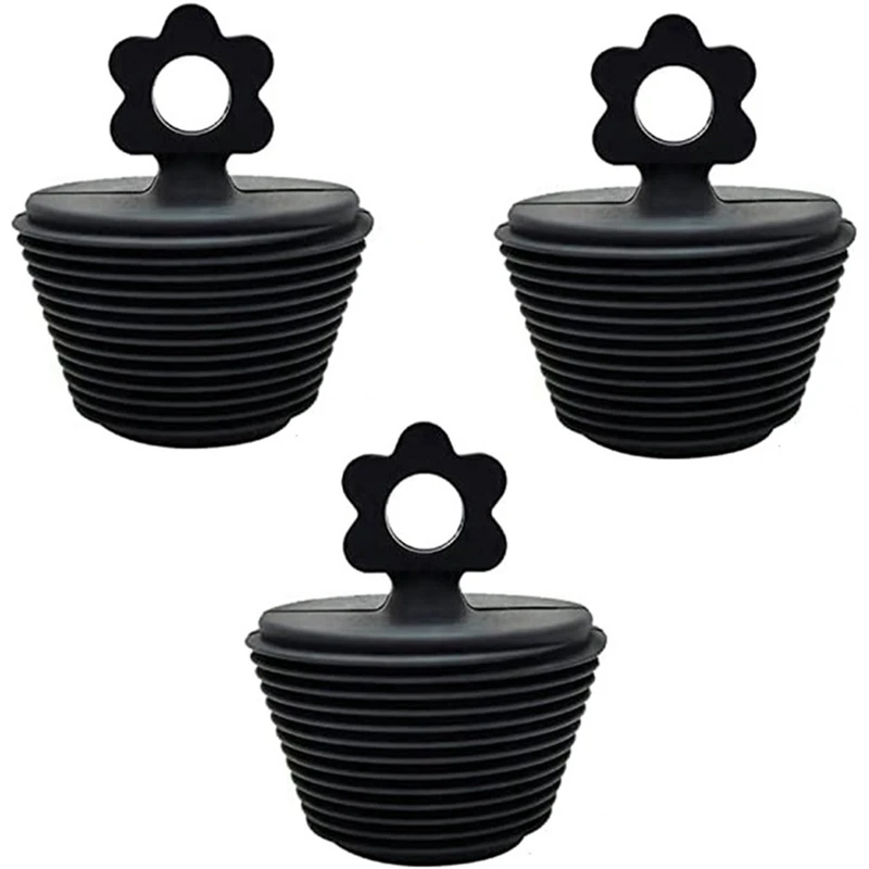 

3Pcs Universal Tub Stopper, Silicone Bathtub Stoppers Bathtub Drain Plug, Suitable For Kitchen Bathroom Bathtub Sink