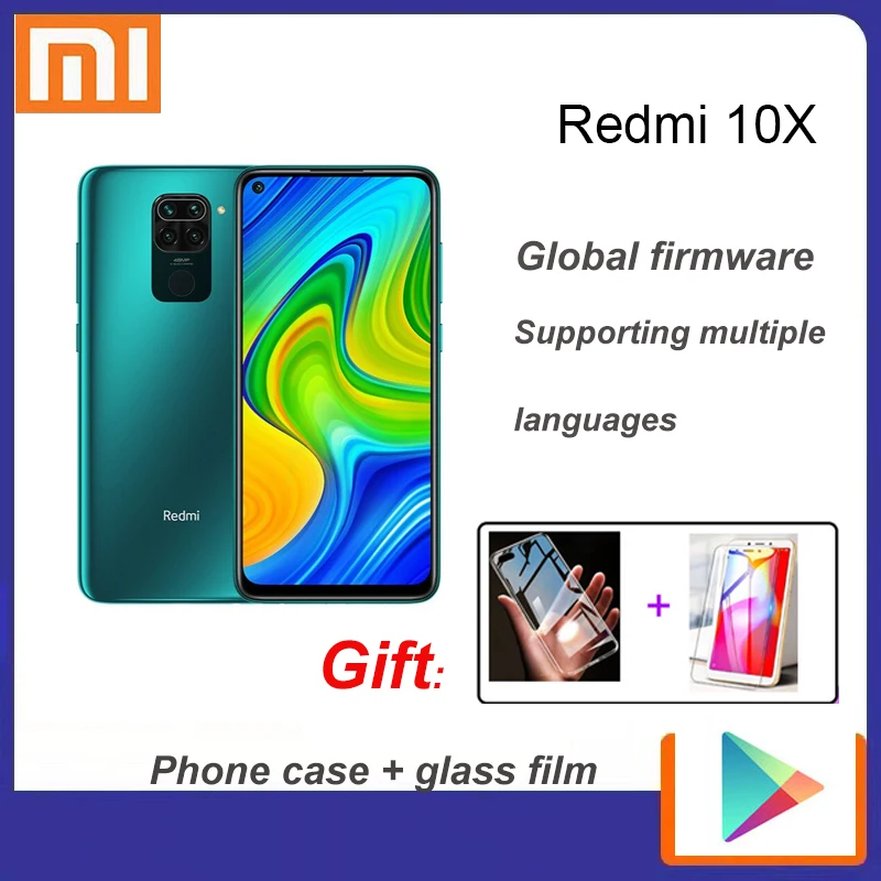 

Xiaomi Redmi 10X/9T 4GB 128GB ROM Mobile Phone MTK Helio G85 48MP 5020mAh Global version