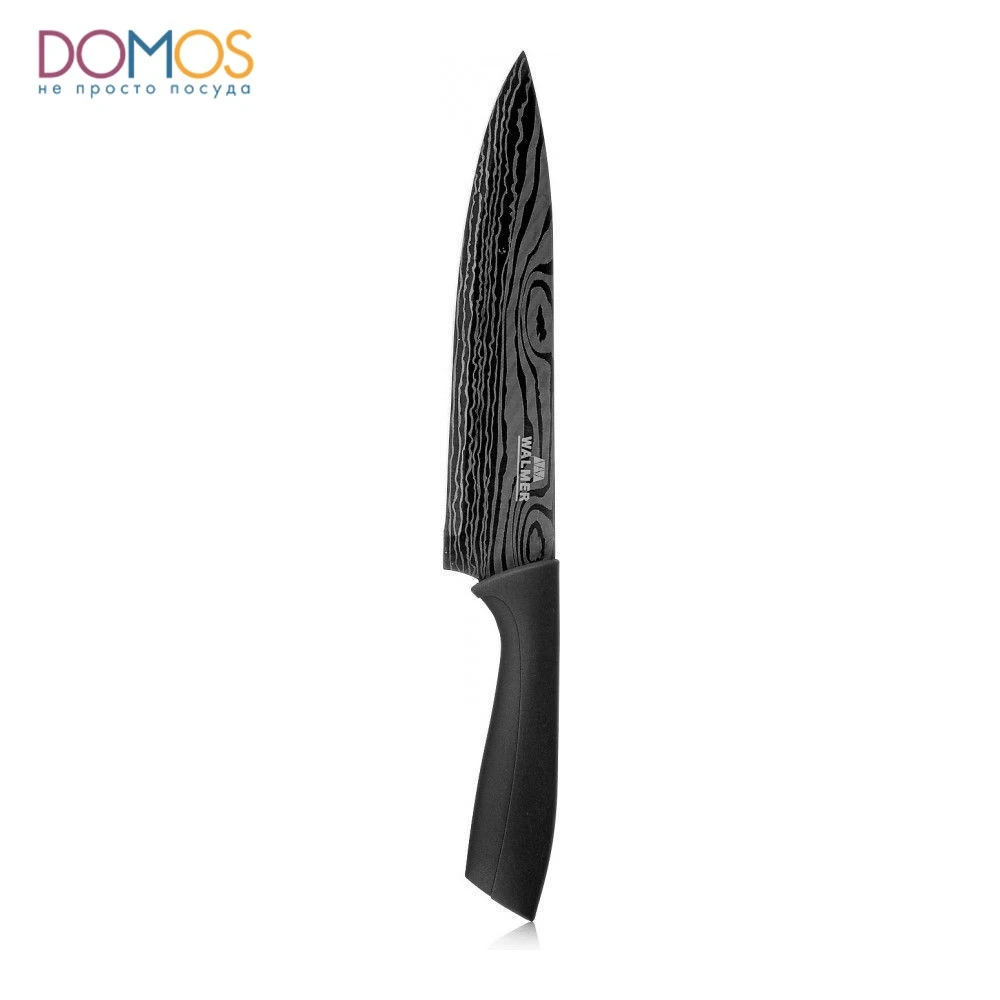 Нож Шеф Walmer Titanium 19см серый w21005201 | Дом и сад