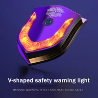 motorcycle accessories v shield usb smart wireless helmet light day trip side box light fuel tank decoration night warning light