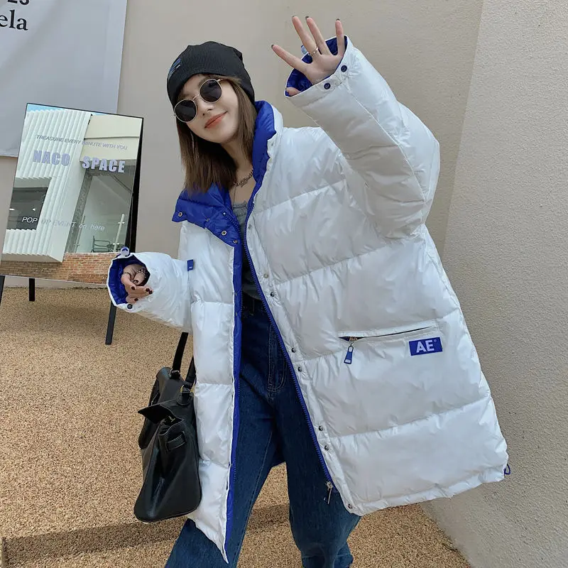 White Duck Down Down Jacket Winter Coat  Women Oversized Parka Warm Thick Loose Snowsuit Puffer Jacket Women