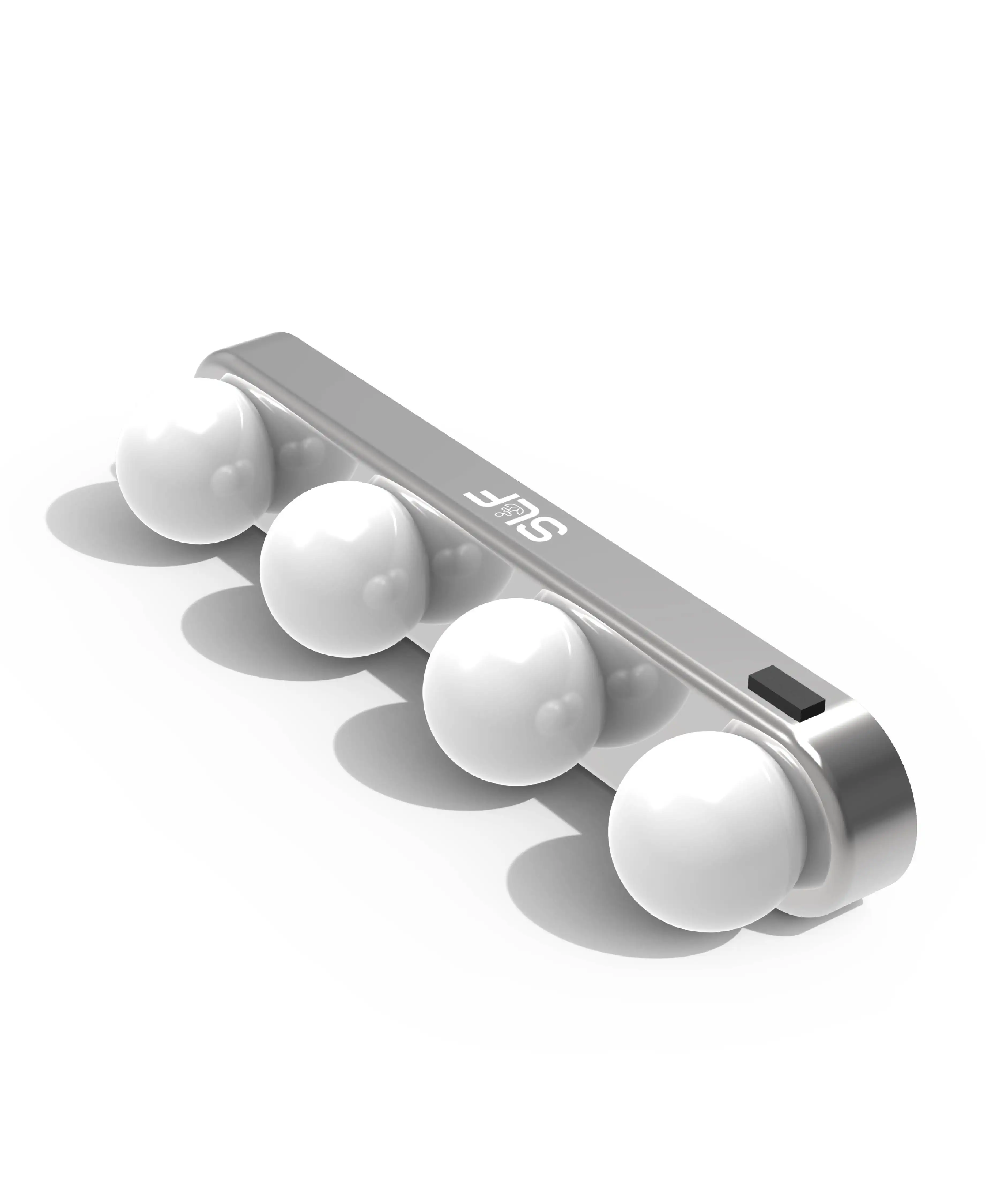 

LED Mirror , 4-Bulb Battery-Powered Vanity Light