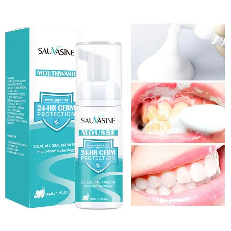 

50ml Foaming Toothpaste Whiten Mousse Toothpaste Foam Intensive Stain Removal Toothpaste Tooth Cleaning Mousse Toothpaste