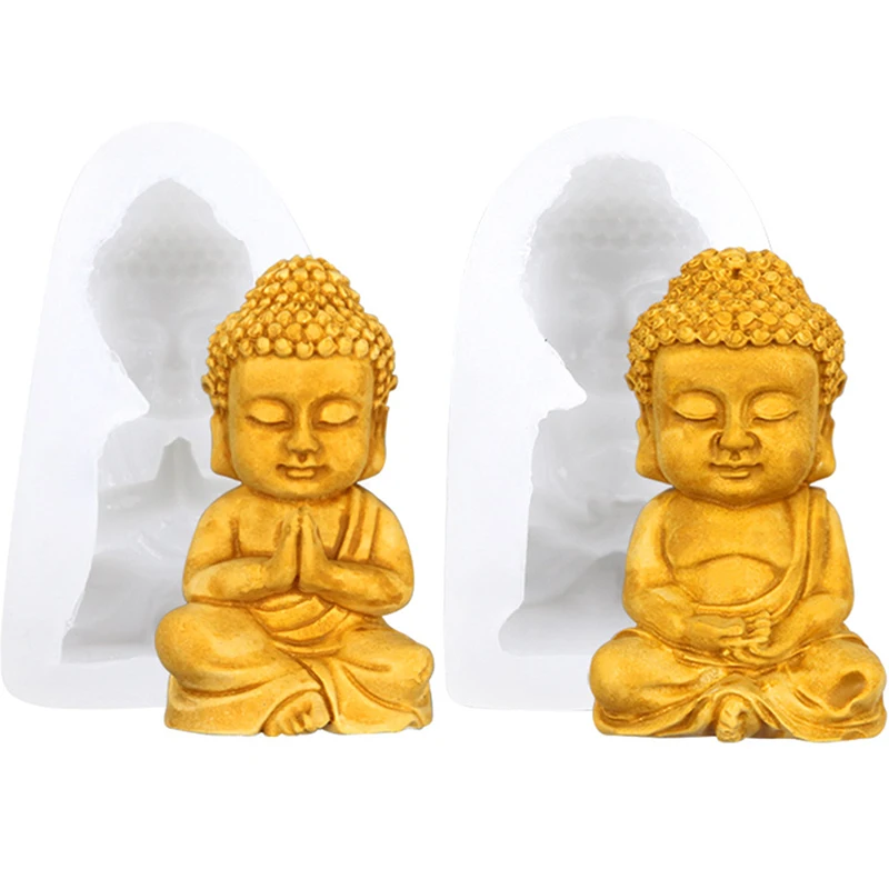 

Three-dimensional Buddha Statue Silicone Mold Cake Fondant Chocolate Mold Silicone Mold Craft Decorating Making Tools Supplies