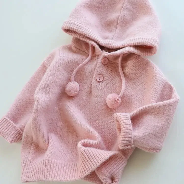

2023 Spring Baby Girls Clothes Baby Sweater Toddler Knit Sweater Newborn Knitwear Long Sleeve Cotton Pullover Tops