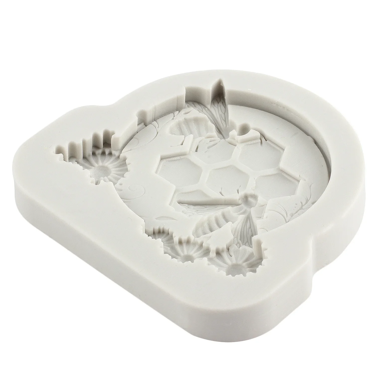 Пчела ячеистая помадка силиконовая фотография инструменты для украшения кексов