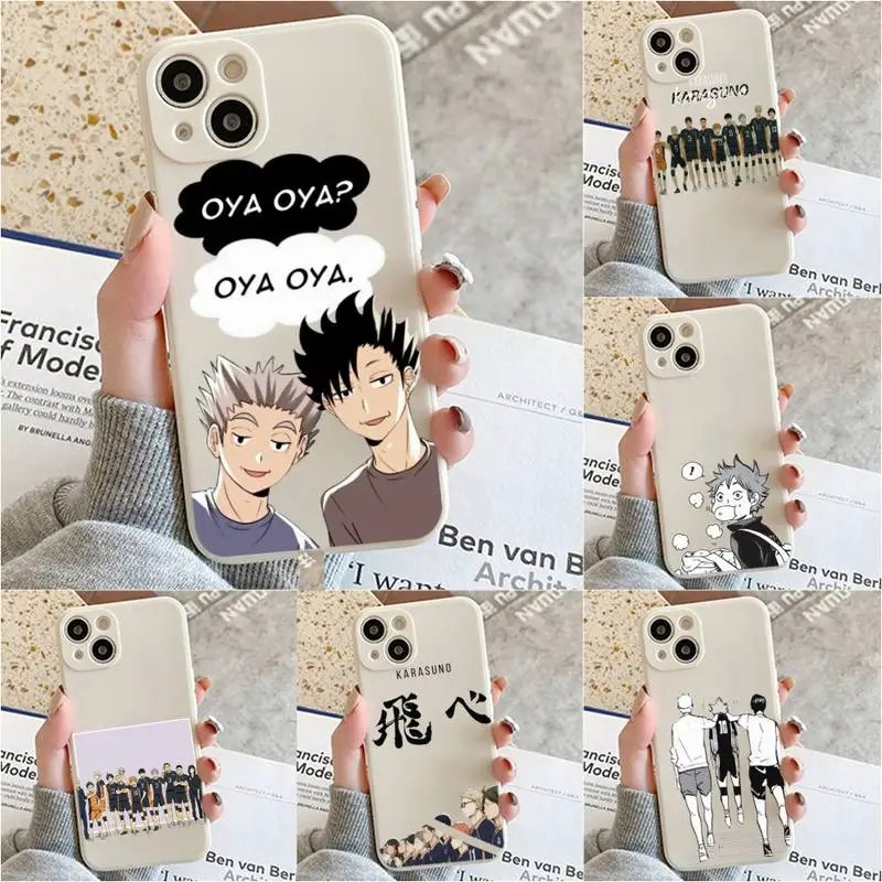 

Oya Oya Oya Haikyuu Love Volleyball Phone Case For Iphone 7 8 Plus X Xr Xs 11 12 13 Se2020 Mini Mobile Iphones 14 Pro Max Case