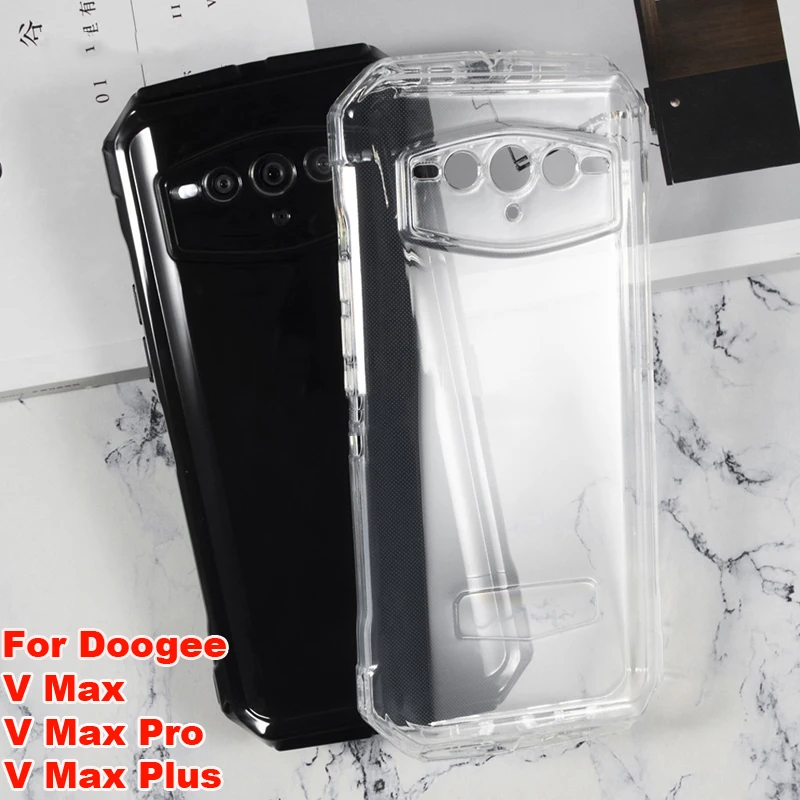 Фото Противоударный мягкий чехол из ТПУ для DOOGEE V Max Pro, силиконовый чехол Etui, прозрачный чехол для телефона Funda Doogee V Max Plus Bumper Shell №1