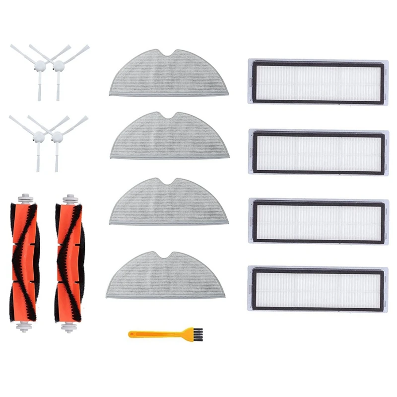 

Robot Vacuum Roller Brush Side Brush Hepa Filter Mop Cloth Kit For Xiaomi 1C 2C 1T Dreame F9