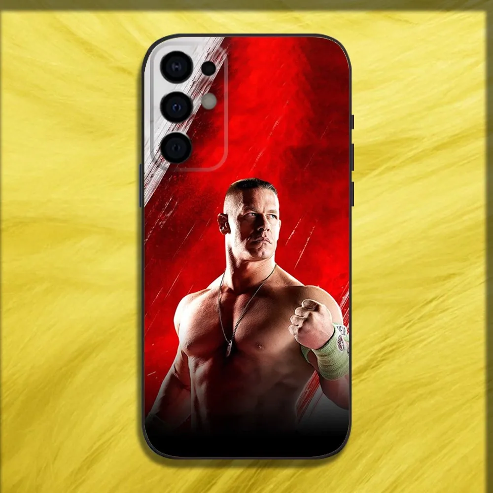 J-John Cena Wrestling Phone Case For Samsung S24 S21 S22 S23 S30 Ultra S20 Plus Fe Lite Note 10 9 5G Black Soft Cover