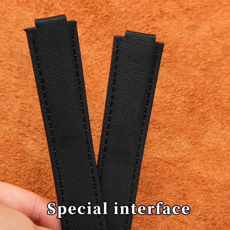 Watch Strap for Cartier Blue Balloon Wsbb0015 Black Knight Bracelet Canvas Nylon Watchband 16 8mm 18 11mm 20 12mm |