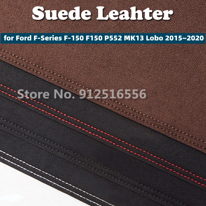 

Car Suede Leather Dashmat Dash Mats Pad Dashboard Covers Sun Shade Carpet for Ford F-Series F-150 F150 P552 MK13 Lobo 2015~2020