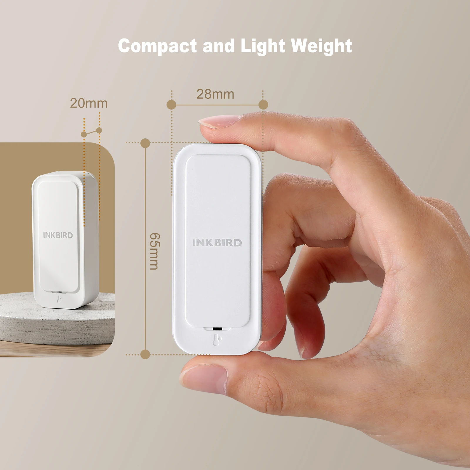 Фото INKBIRD ITH-11-B Wireless Thermo-hygrometer APP Remote Control IP65 Waterproof Bluetooth 5.0 Temperature and Humidity Monitor №5