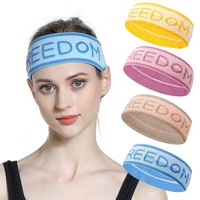 fashion absorbing sweat yoga headband candy color wide white blue red hairband accessories simple design elastic headbands hot