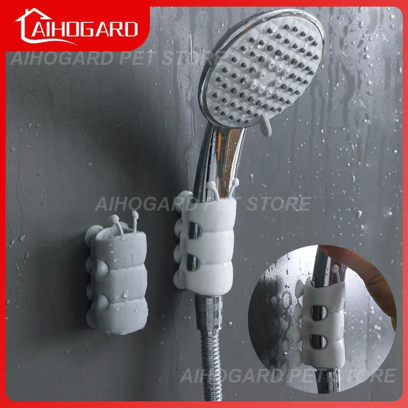 

Полка для вакуумной чашки с присоской, подвижные кронштейны для душа, держатель для душевой лейки без отверстий, крючки для ванной комнаты, аксессуары многоразового использования