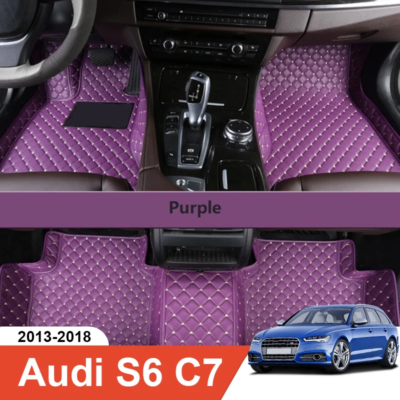 

Коврик автомобильный под заказ для Audi S6 C7 2013, аксессуары, интерьер, экологически чистый толстый ковер, под заказ, для левого и правого вождения