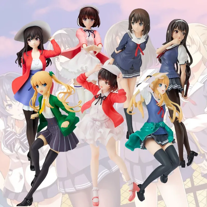Saekano: Как поднять скучную девушку Аниме Фигурка Megumi Kato Kawaii Hentai фигурка взрослая Статуя Модель Декор подарок для мальчика игрушки
