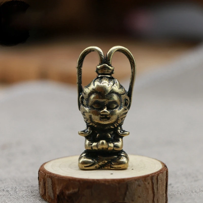 Медная фигурка обезьяны короля солнце искусственное украшение для аквариума