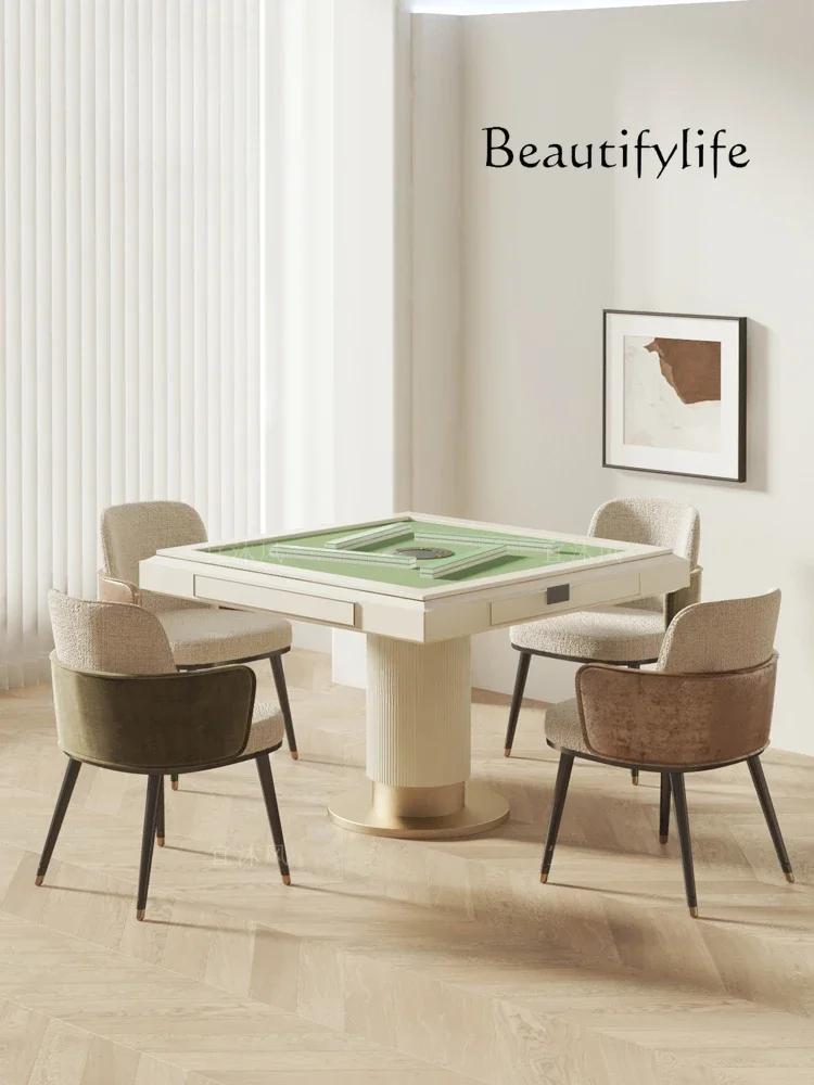 Светильник роскошный современный маджонг стол и стул Автоматическая вилла Досуг