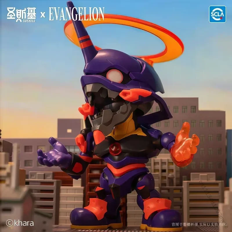 Soskill Neon Genesis Evangelion EVA: Сборная фигурка-меха в стиле чиби, брелок, аниме-коллекционная модель, подарки, фигурка EVA (art.: 3920dc71d905a) - 3920dc71d905a