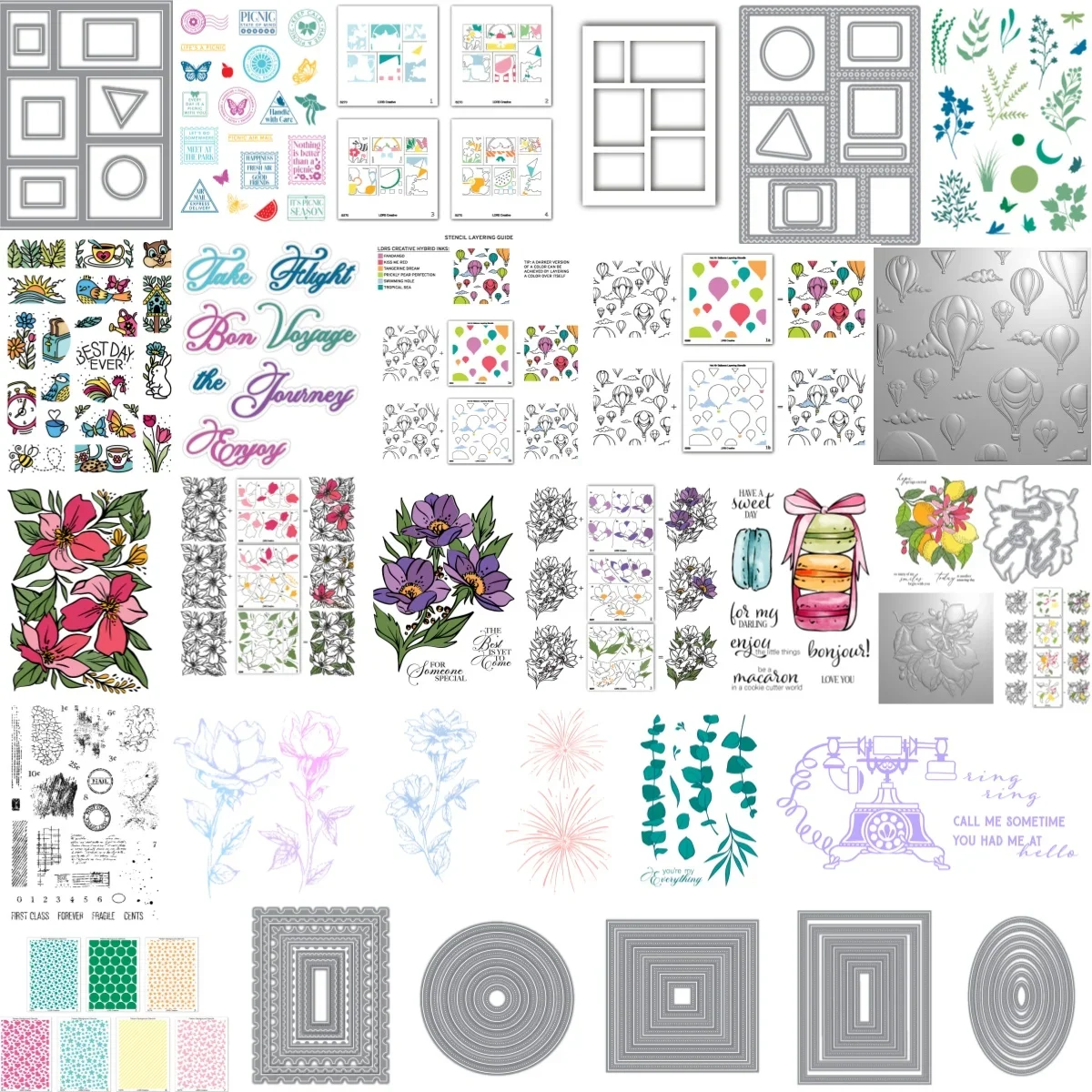 Пикник почтовая рассылка форма цветок металлические трафареты прозрачные