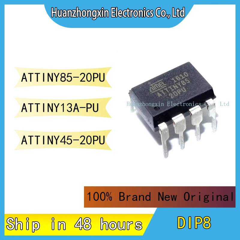 

ATTINY85-20PU ATTINY13A-PU ATTINY45-20PU MCU Chip DIP8 Integrated Circuit Microcontroller 100% Brand New Original