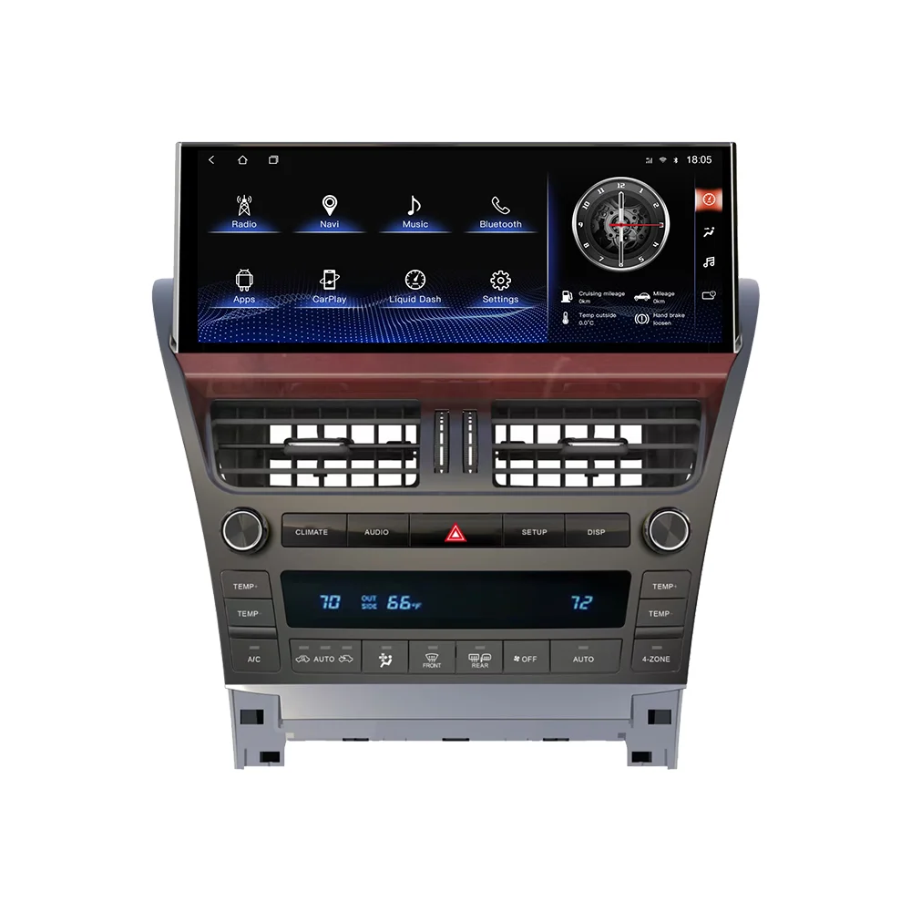Android 10 6 + 128G Автомобильный DVD Радио мультимедийный плеер GPS ЖК-экран для Lexus LS460-600