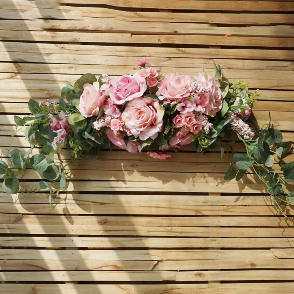 

Artificial Flower Wreath Door Threshold Garland Home Wedding Party Wall Decor