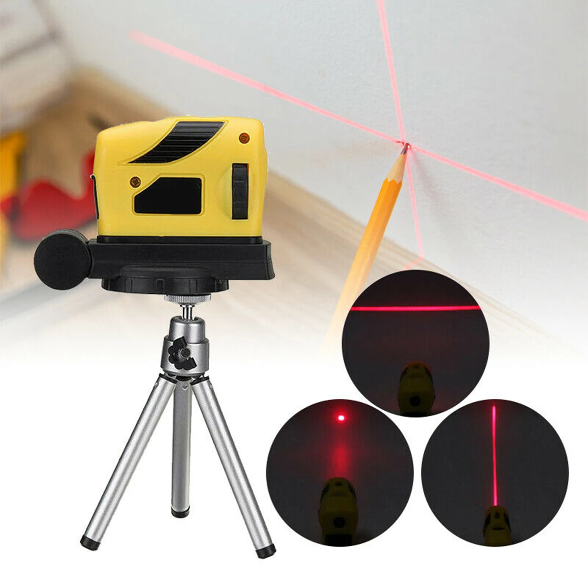 

3D Laser Level Point/Line/Cross Horizontal Vertical Laser Level With Tripod