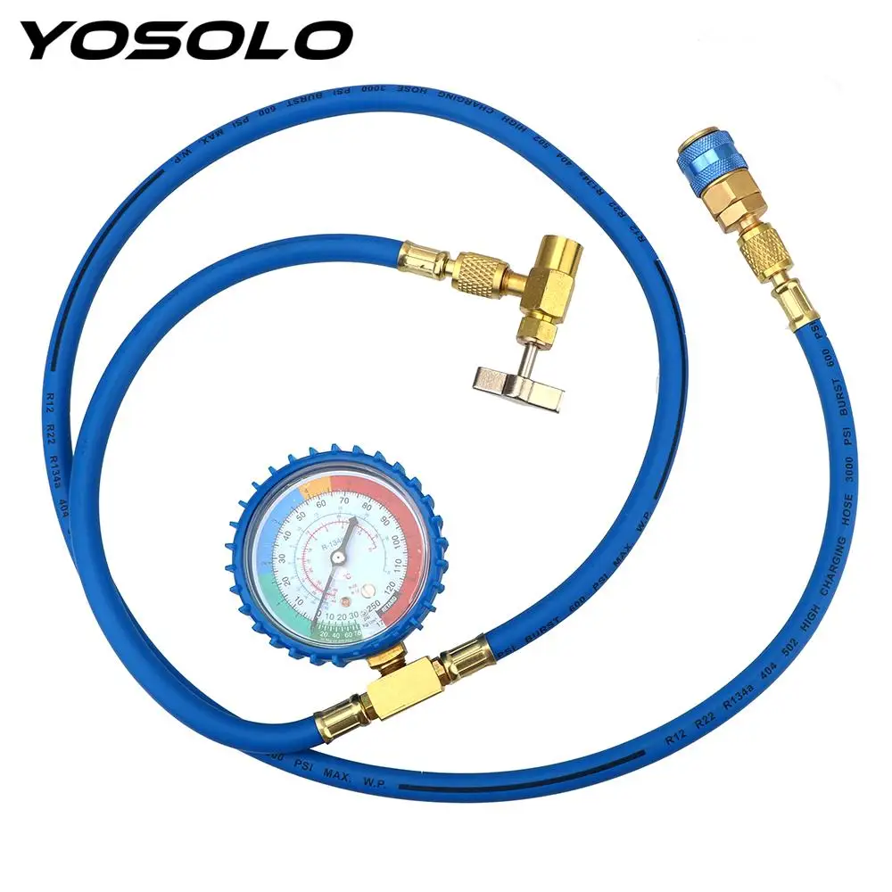 

Reparing Tools Pressure Gauge Measuring Kit R134A Car Air Conditioning Refrigerant Recharge Hose Car Accessories