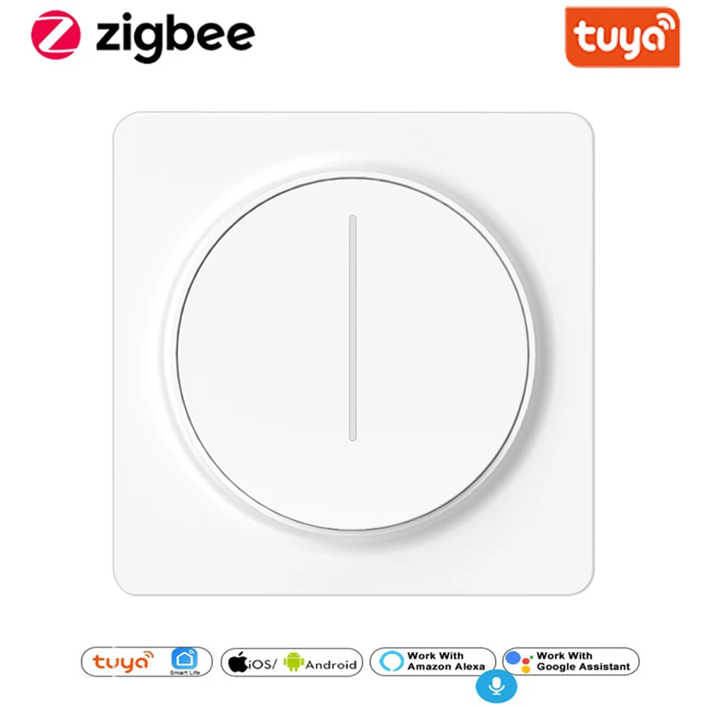 

Новый Wi-Fi Zigbee Smart Touch Light Dimmer Switch Smart Life/Tuya APP Пульт дистанционного управления работает с голосовыми помощниками Alexa Google EU