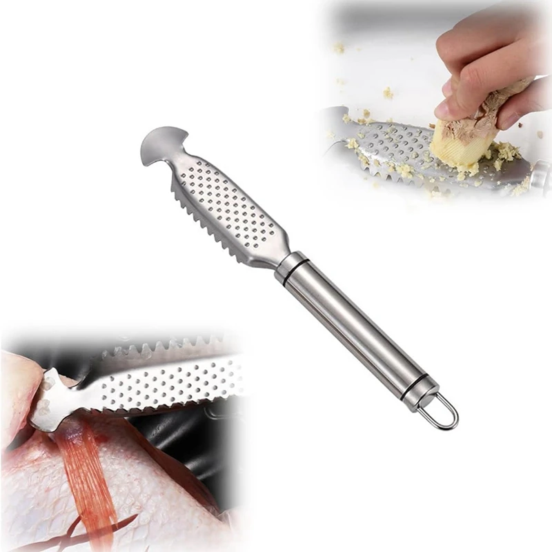 Fish Scale Scraper Tool Multi-Purpose Cleaning Kit Remover For Home Market Restaurant