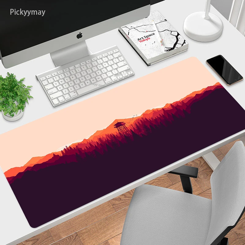 deep forest firewatch mousepad gaming mouse pad large mouse mat keyboard xxl laptop gamer carpet desk play mats for cs go lol free global shipping