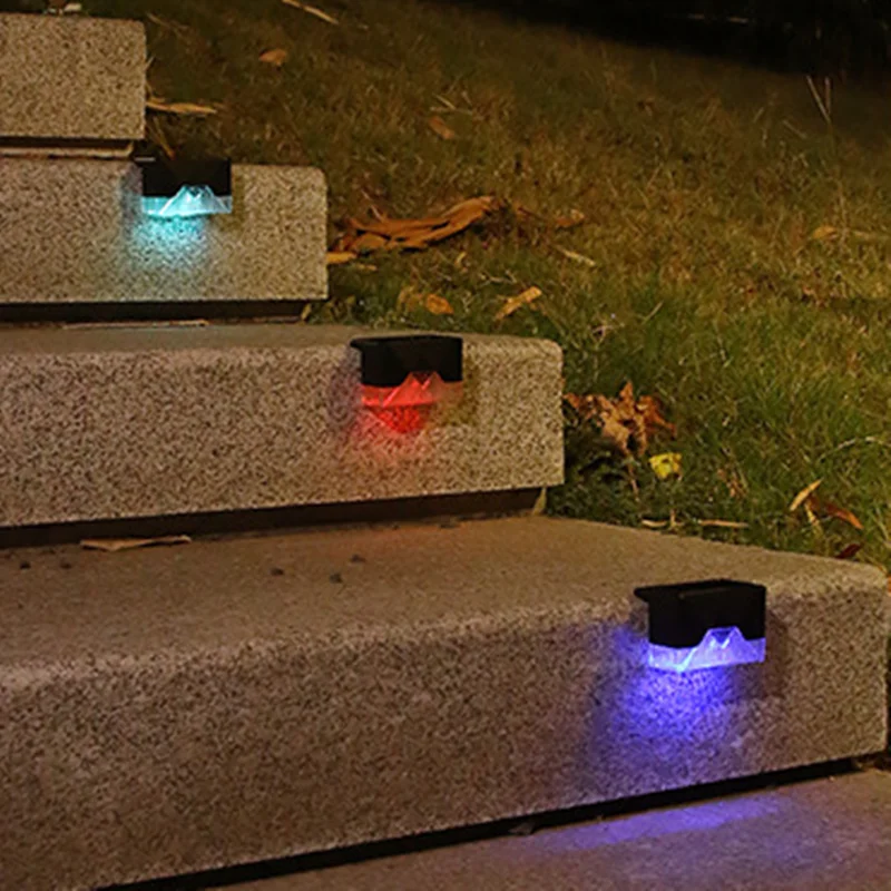 

LED Outdoor Lighting 6Pcs Solar Step Fence Lights IP65 Waterproof Courtyard Garden Decor Solar Lamps Solar Garden Wall Lights