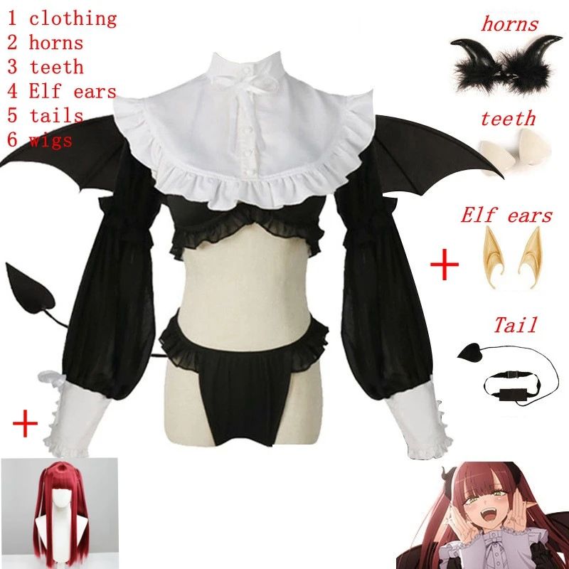 

Anime Rizu Kyun Cosplay Costume My Dress Up Darling Cosplay Kitagawa Marin Bikini Cosplay Costume Kuroe Shizuku Wig