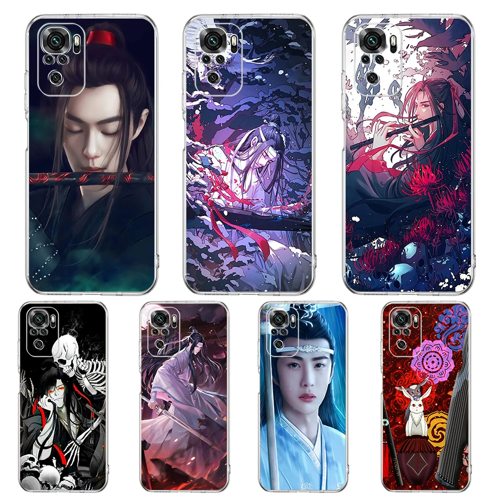 

Mo Dao Zu Shi Transparent Phone Case for Redmi Note 11 11T 10S 8A 9A 9C 7 8 9 10 K40 4G Plus Pro 4G Soft Cover Shell Bag