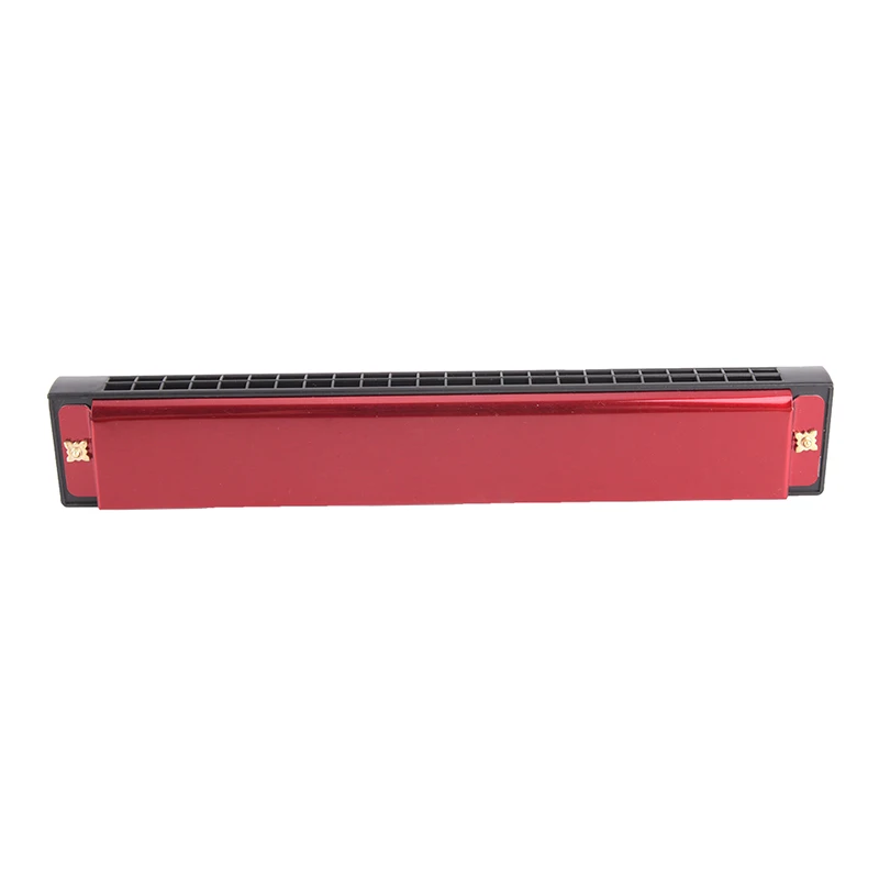 

Harmonica Metal 24 Holes With 48 Tones Tremolo Harmonica C Key Octave-tuned Mouth Organ with Case For Harmonica Beginner1