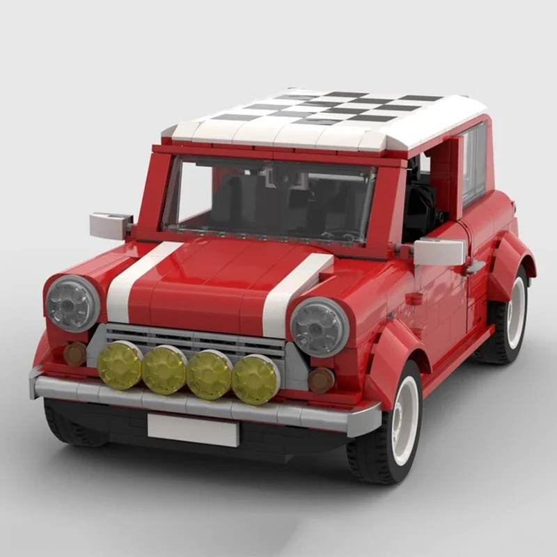 Creative Expert MOC Технический автомобиль 10242 Mini Cooper Rally MOD Наборы транспортных средств