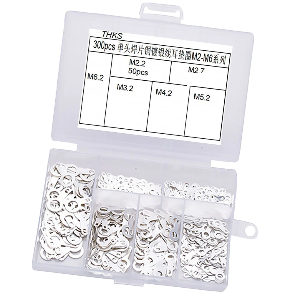 

1 Box/300pcs Soldering Terminal Useful Portable Copper Plating Multifunctional Practical Soldering Lug for Light-fixture
