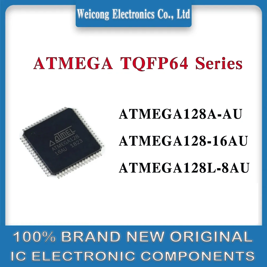

ATMEGA128A-AU ATMEGA128-16AU ATMEGA128L-8AU ATMEGA128A ATMEGA128L ATMEGA128 128A-AU 128-16AU 128L-8AU ATMEGA IC MCU Chip TQFP-64