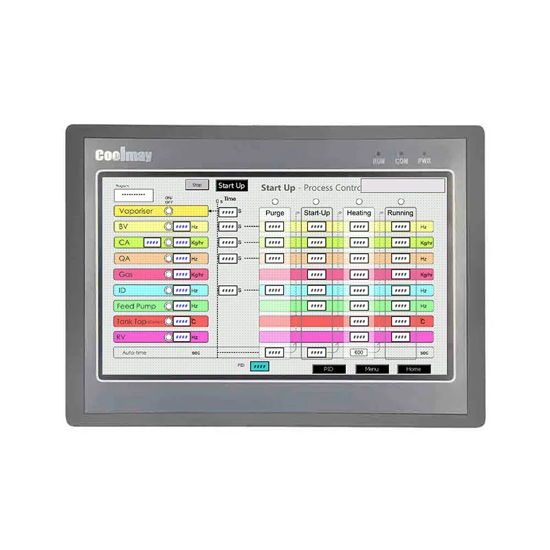 

EX3G 10 Inch HMI with PID auto-tuning PLC support interrupt, linear arc interpolation
