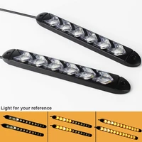 2x 24v white amber arrow car styling led daytime running light drl dynamic flowing sequential turn signal car led light