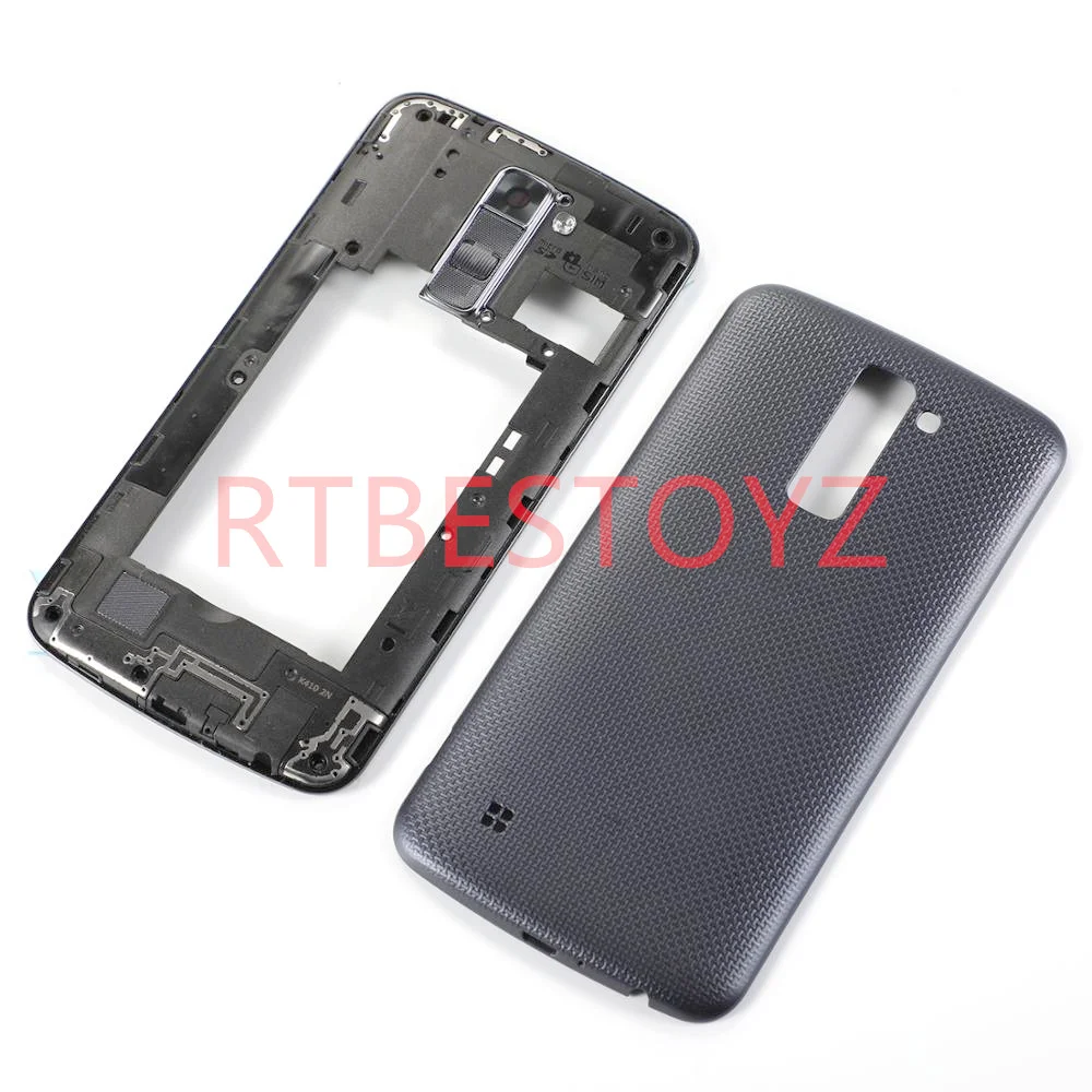 

10Pcs/Lot Full Housing For LG K10 2016 K430 K430T K430Y K430DS Middle Frame Plate+Battery Cover Back Case