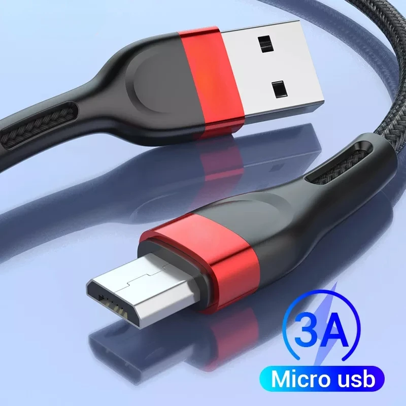 

USB Cable Fast Charging 3A Cord For Samsung S7 Redmi Note 5 Pro Phone cable usb charger