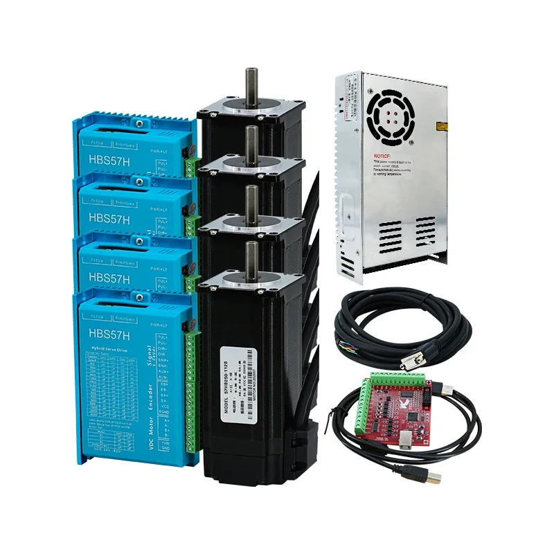 Двигатель с замкнутым контуром 2 Нм + гибридный сервопривод HBS57H MACH3 для фрезерного