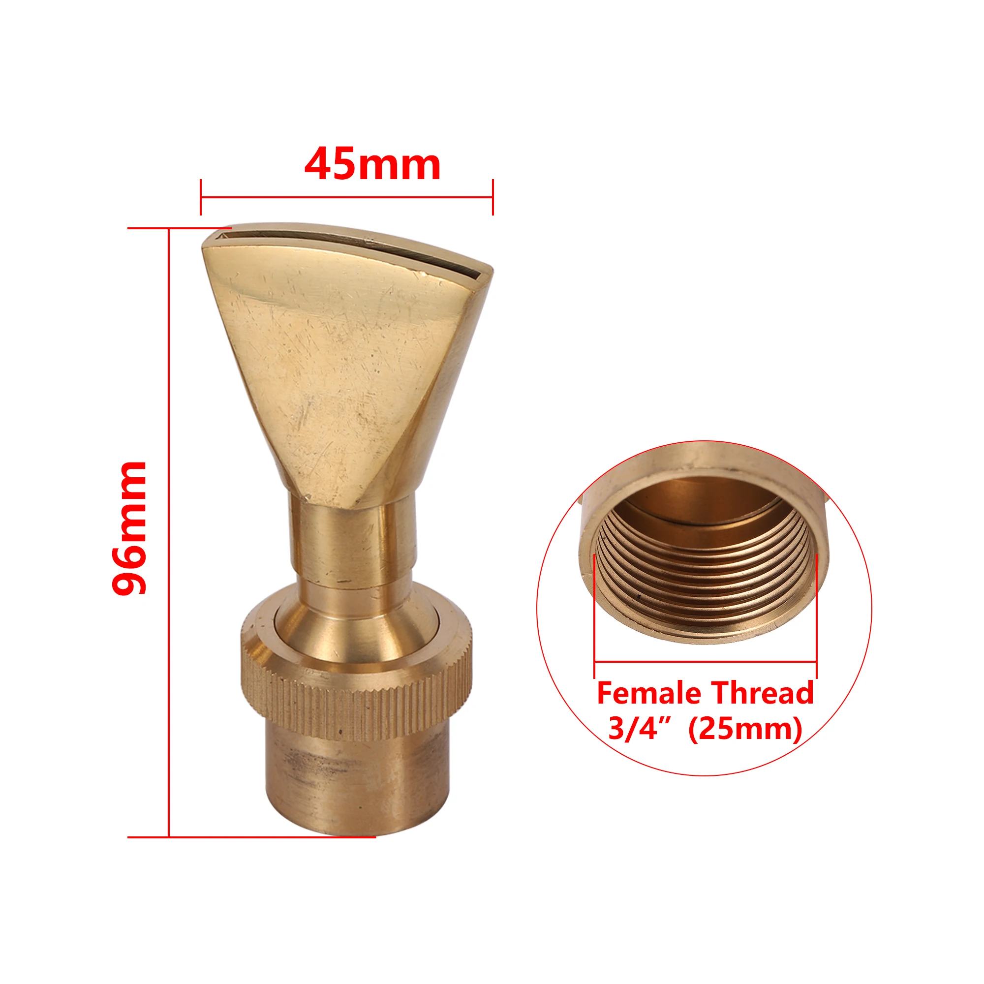 

Латунный регулируемый веерообразный фонтан Adhere To Fly