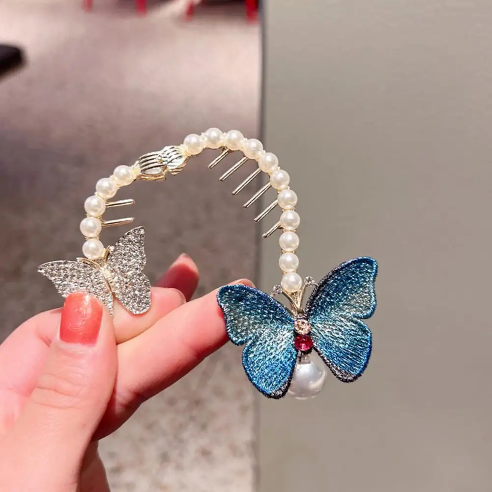 

Stylish Women Hair Claw Sweet Women Hairpin Bright Color Firm Clamping Head Buckle Hairpin Hair Decoration