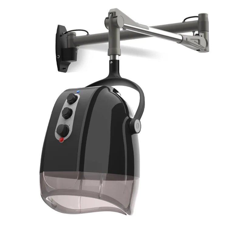

Hairdressing Equipment Professional Hair Salon Hood Dryer Wall Mounted Salon Dryers Black Electric Diffuser Fashion Modern Ionic