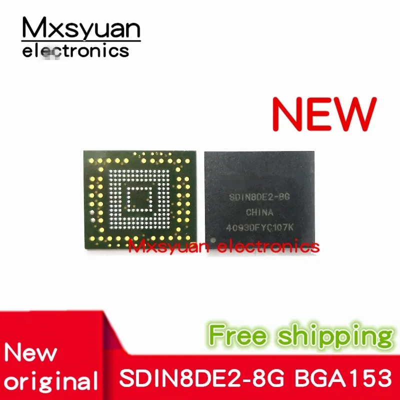 

2PCS~10PCS/LOT SDIN8DE2-8G SDIN8DE2 BGA153 New original EMMC 8g mobile phone flat chip